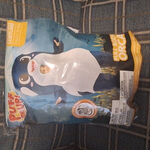 Puff me up kids inflatable full body orca